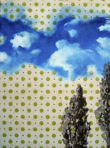 Traum <br><em> Mischtechnik auf Holz <br> 30 × 40 cm</em>