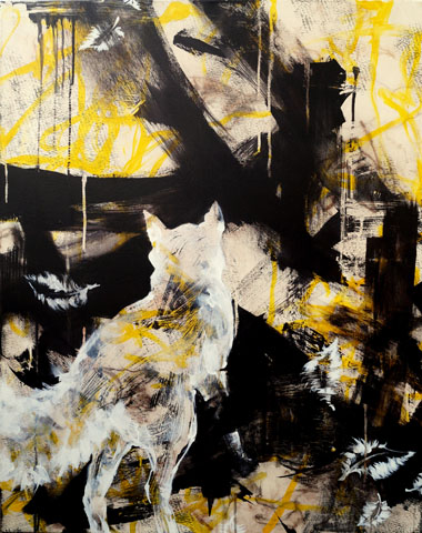 Albtraum <br><em> Acryl auf Leinwand <br> 80 × 100 cm</em>