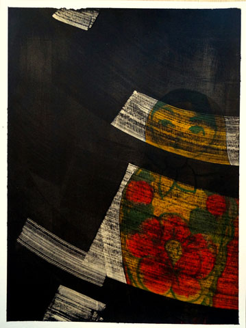 Mamutschka <br><em> Mischtechnik auf Papier <br> 36 × 48 cm</em>