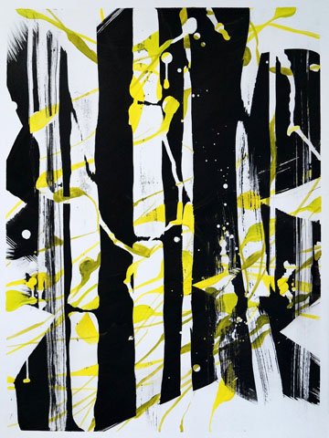 Haiku <br><em> Mischtechnik auf Papier <br> 36 × 48 cm</em>